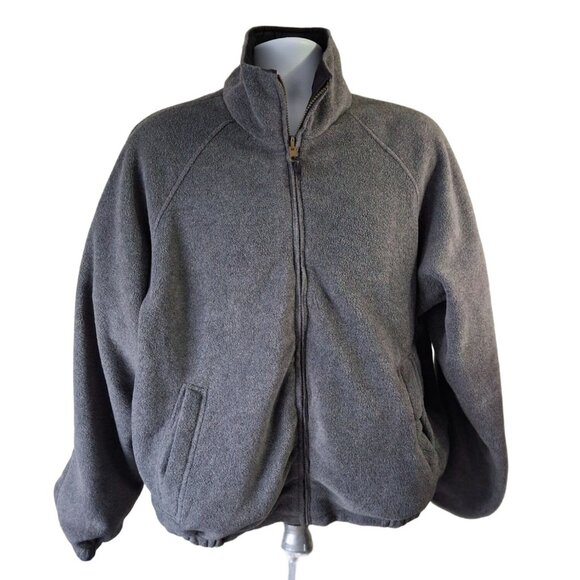Cedar Hill Full-Zip Reversable Fleece Jacket Mens Gray Size 2X - Picture 1 of 5